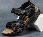 Fashion Genuine Leather Men Sandals  MNALYO