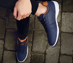 Casual Men's Leather Sneakers WIENJEE model 2021