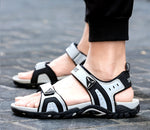 Fashionable men's beach sandals. 2020 model. Men's outdoor shoes in Roman style. MIXIDELAI