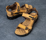 Fashion Genuine Leather Men Sandals  MNALYO