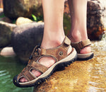 Sandals Leather new 2021   MIXIDELAI